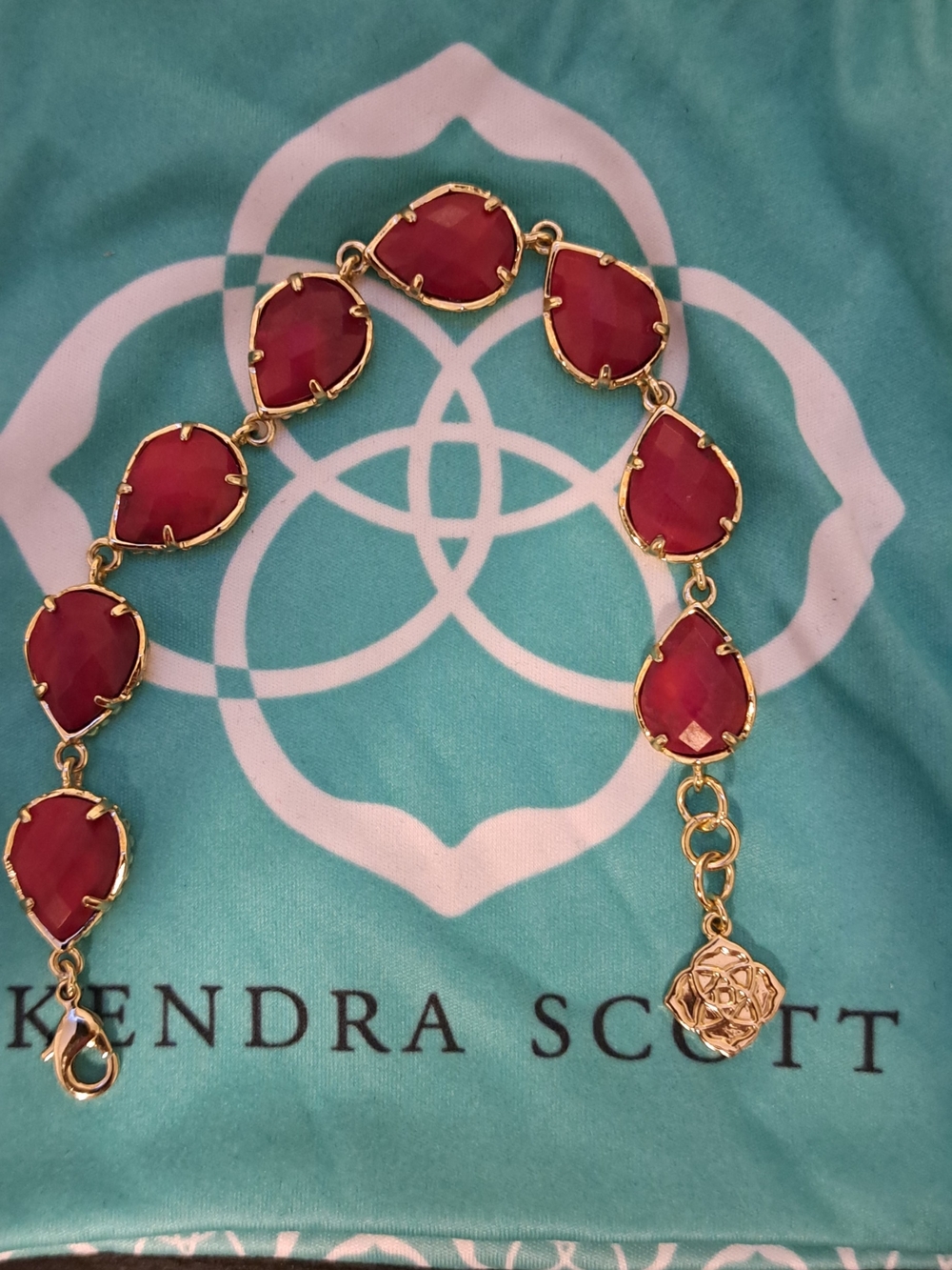 Kendra Scott Red Stone Bracelet